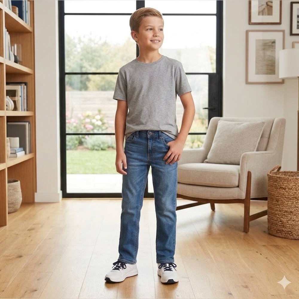 Old navy Skinny jean size 12 boys built in flex blue denim adjustable waist